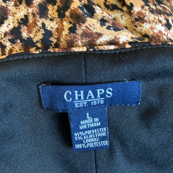 CHAPS ⚜️ Leopard Print Cinched Side Dress - Picture 9 of 10